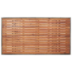 Mesa de jardín de madera maciza de acacia gris 120x70x66 cm