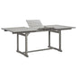Mesa de comedor jardín madera maciza acacia (120-170)x80x75 cm