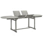 Mesa de comedor jardín madera maciza acacia (120-170)x80x75 cm