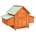 Gallinero de madera maciza de abeto rojo 150x96x110 cm