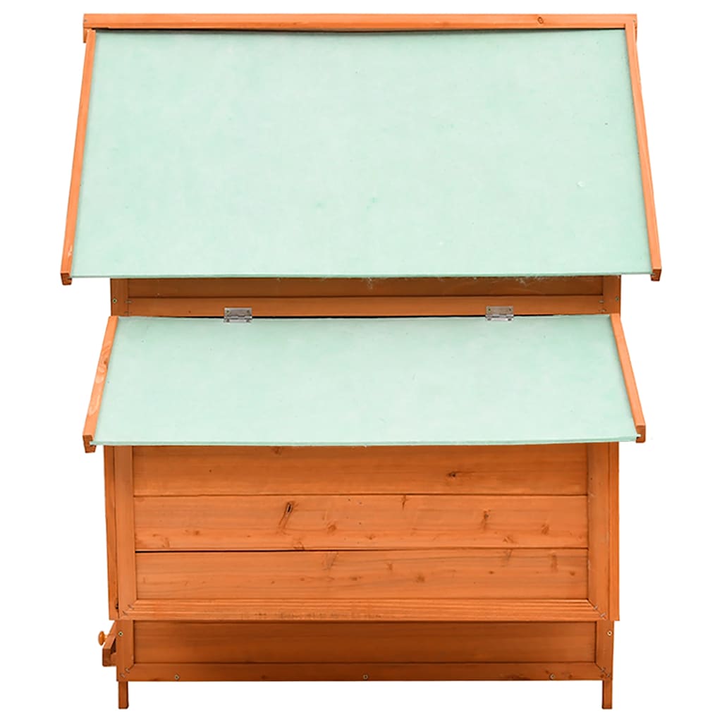 Gallinero de madera maciza de abeto rojo 150x96x110 cm