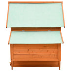 Gallinero de madera maciza de abeto rojo 150x96x110 cm