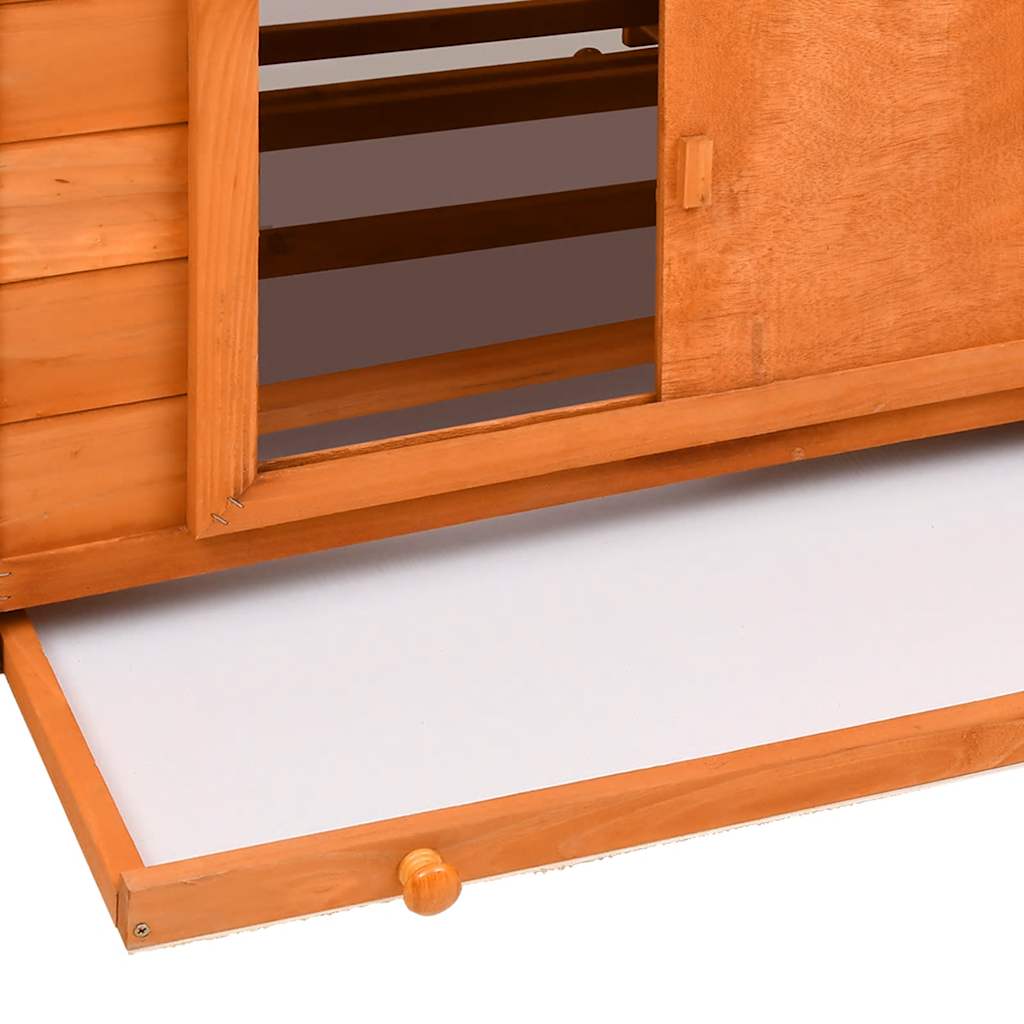 Gallinero de madera maciza de abeto rojo 150x96x110 cm