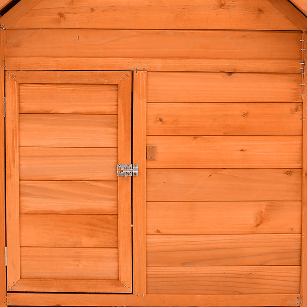 Gallinero de madera maciza de abeto rojo 150x96x110 cm