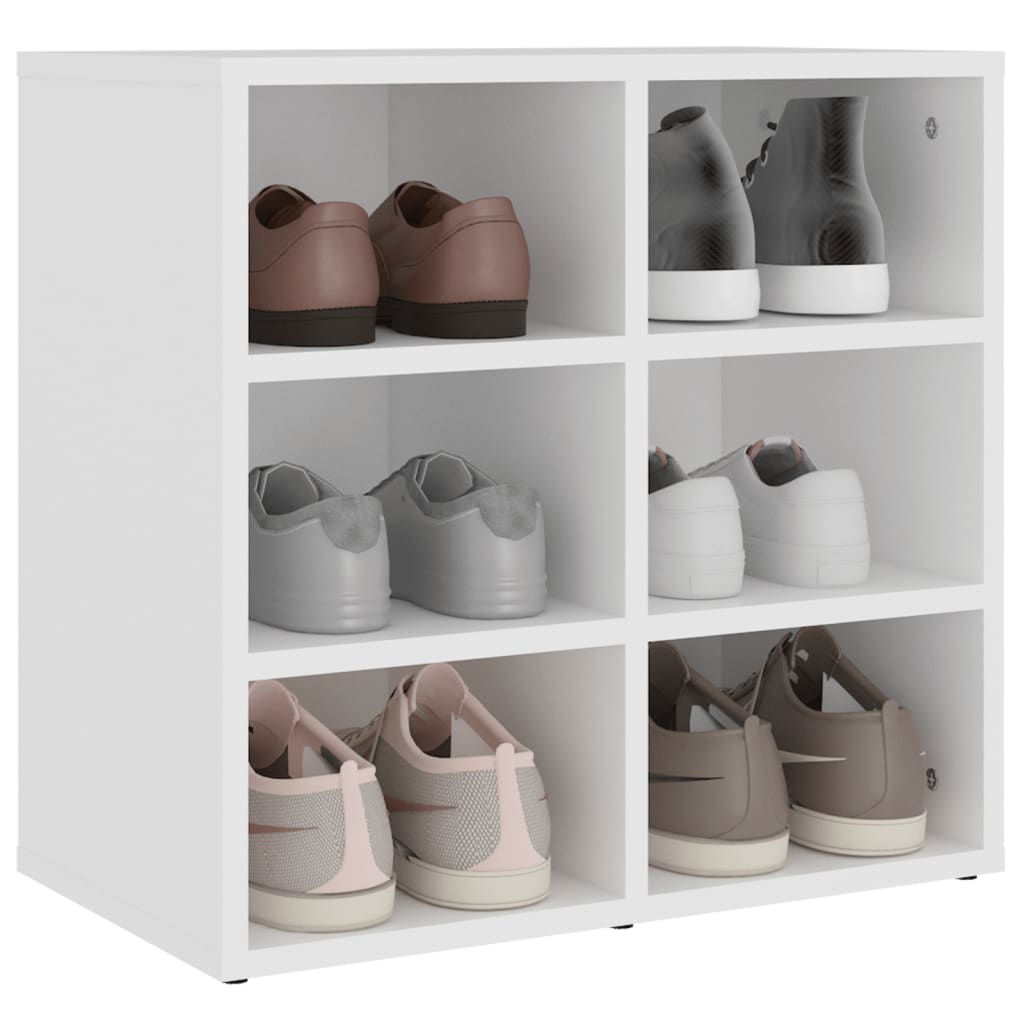 Zapatero blanco 52,5x30x50 cm