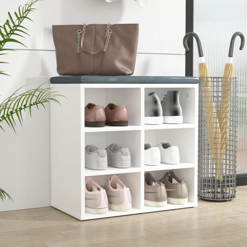 Zapatero blanco 52,5x30x50 cm