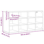 Armario Zapatero 103 x 30 x 51 cm Madera de ingeniería