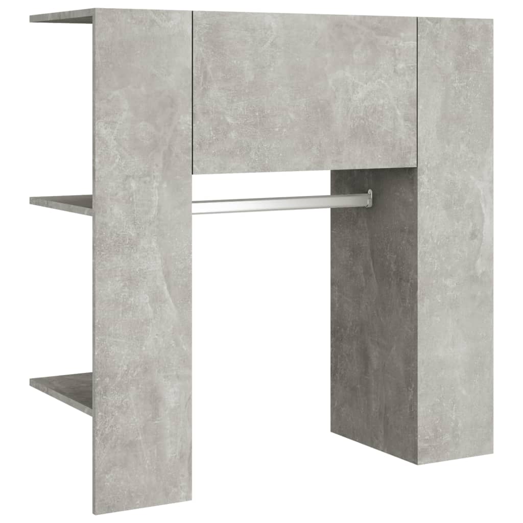 Mueble recibidor madera ingeniería gris hormigón 97,5x37x99 cm