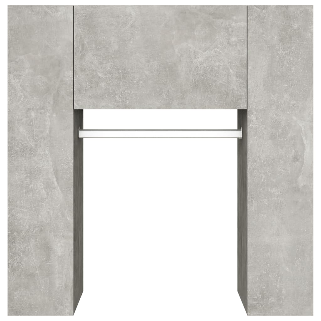 Mueble recibidor madera ingeniería gris hormigón 97,5x37x99 cm