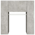 Mueble recibidor madera ingeniería gris hormigón 97,5x37x99 cm