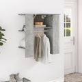 Mueble recibidor madera ingeniería gris hormigón 97,5x37x99 cm