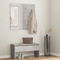 High-gloss white plywood hallway furniture set