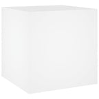 Jardinera blanca 40x40x40 cm de madera de ingeniería