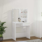 Tocador con LED blanco 74,5x40x141 cm