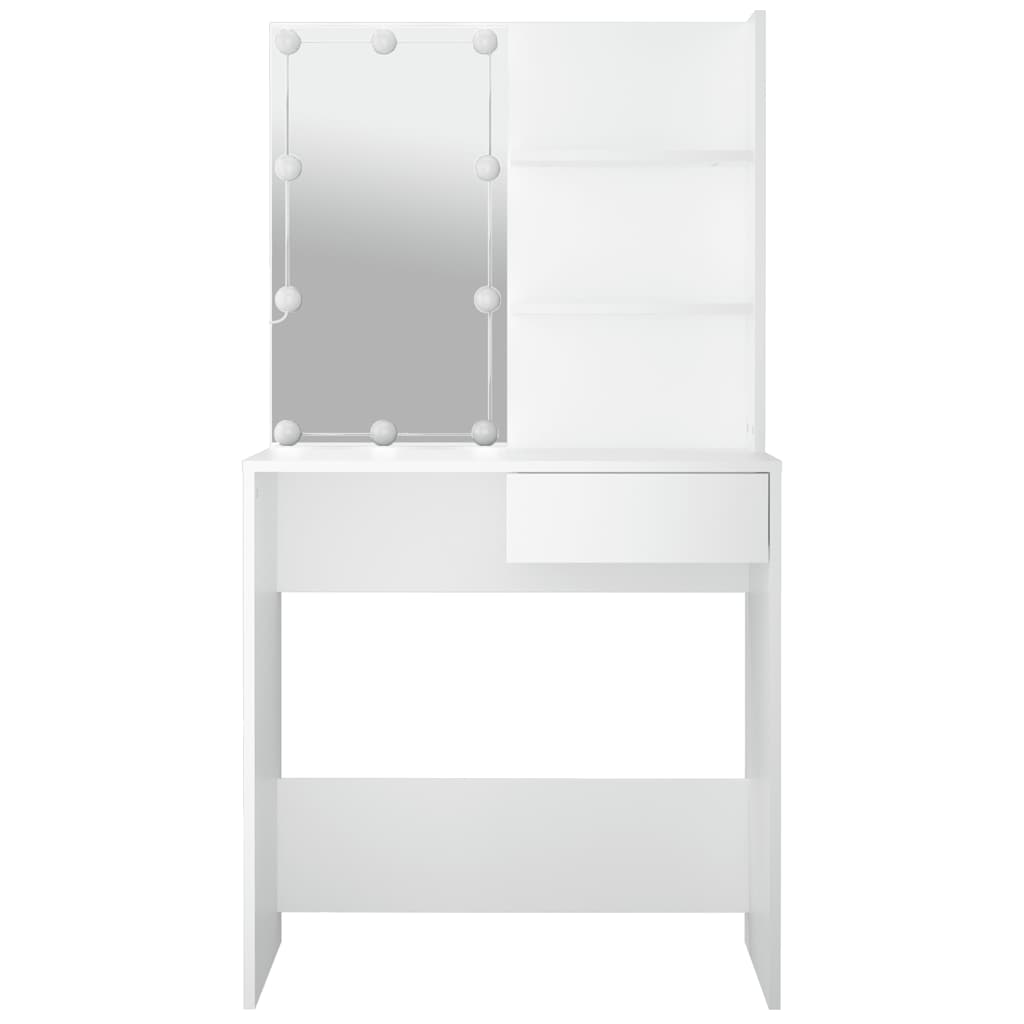 Tocador con LED blanco 74,5x40x141 cm