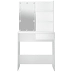 Tocador con LED blanco 74,5x40x141 cm