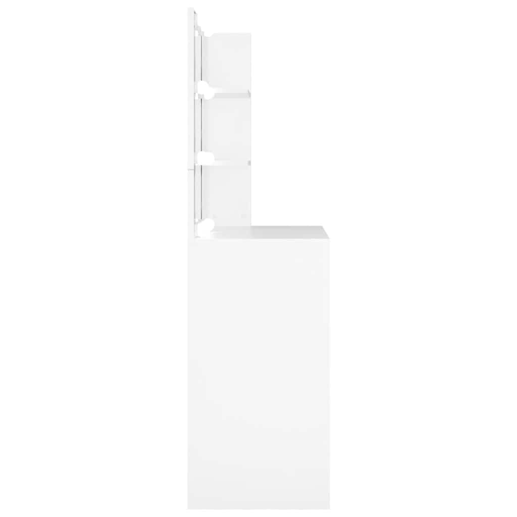 Tocador con LED blanco 74,5x40x141 cm