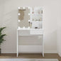 Dressing Table with White LED 74.5x40x141 cm