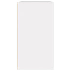 Armario de maquillaje madera contrachapada blanco 80x40x75 cm
