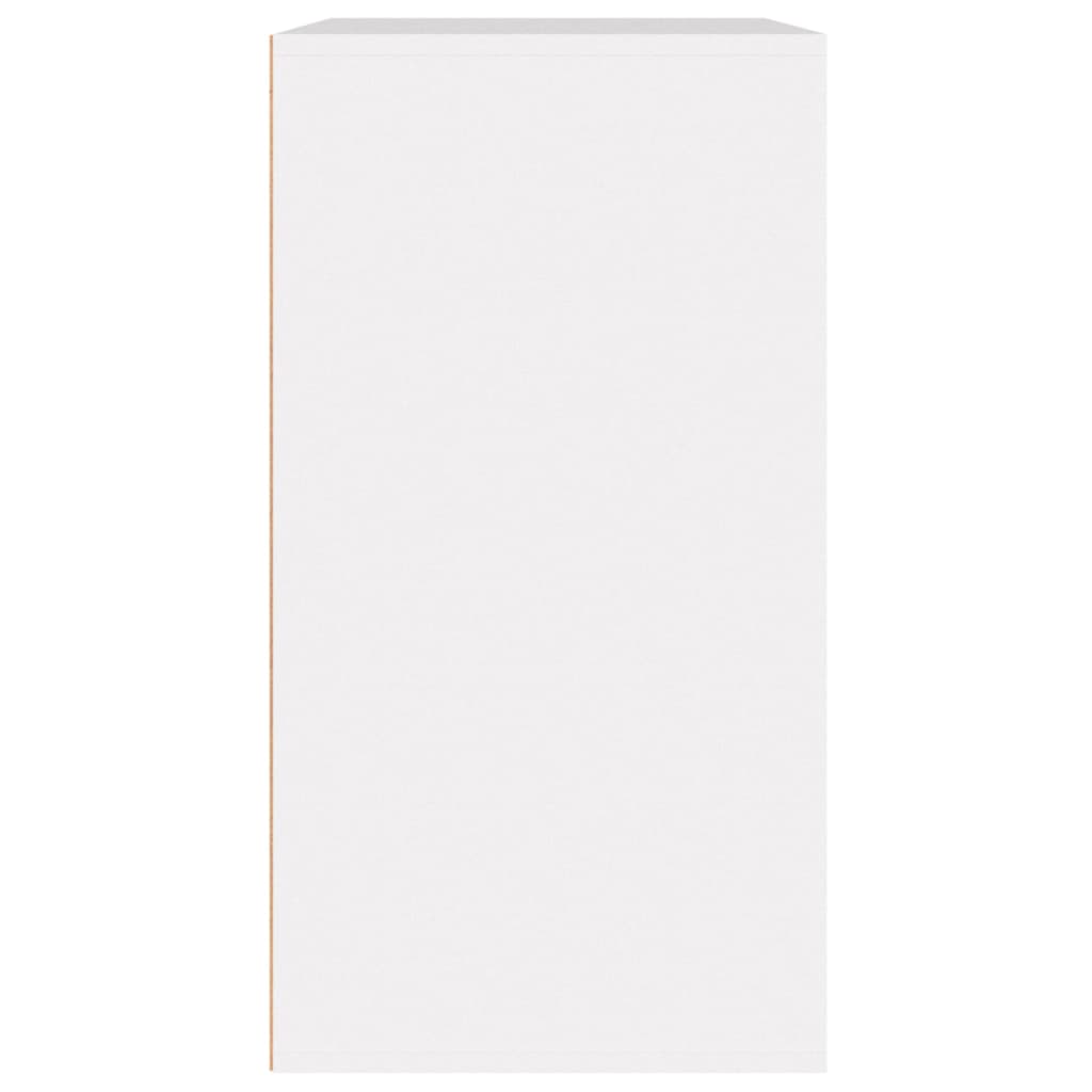 Armario de maquillaje madera contrachapada blanco 80x40x75 cm