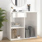 Makeup cabinet white high gloss wood 80x40x75 cm