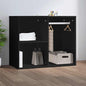 Makeup cabinet white high gloss wood 80x40x75 cm