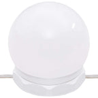 Mueble con espejo y LED blanco brillante 76x15x55 cm
