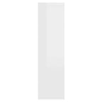 Mueble con espejo y LED blanco brillante 76x15x55 cm