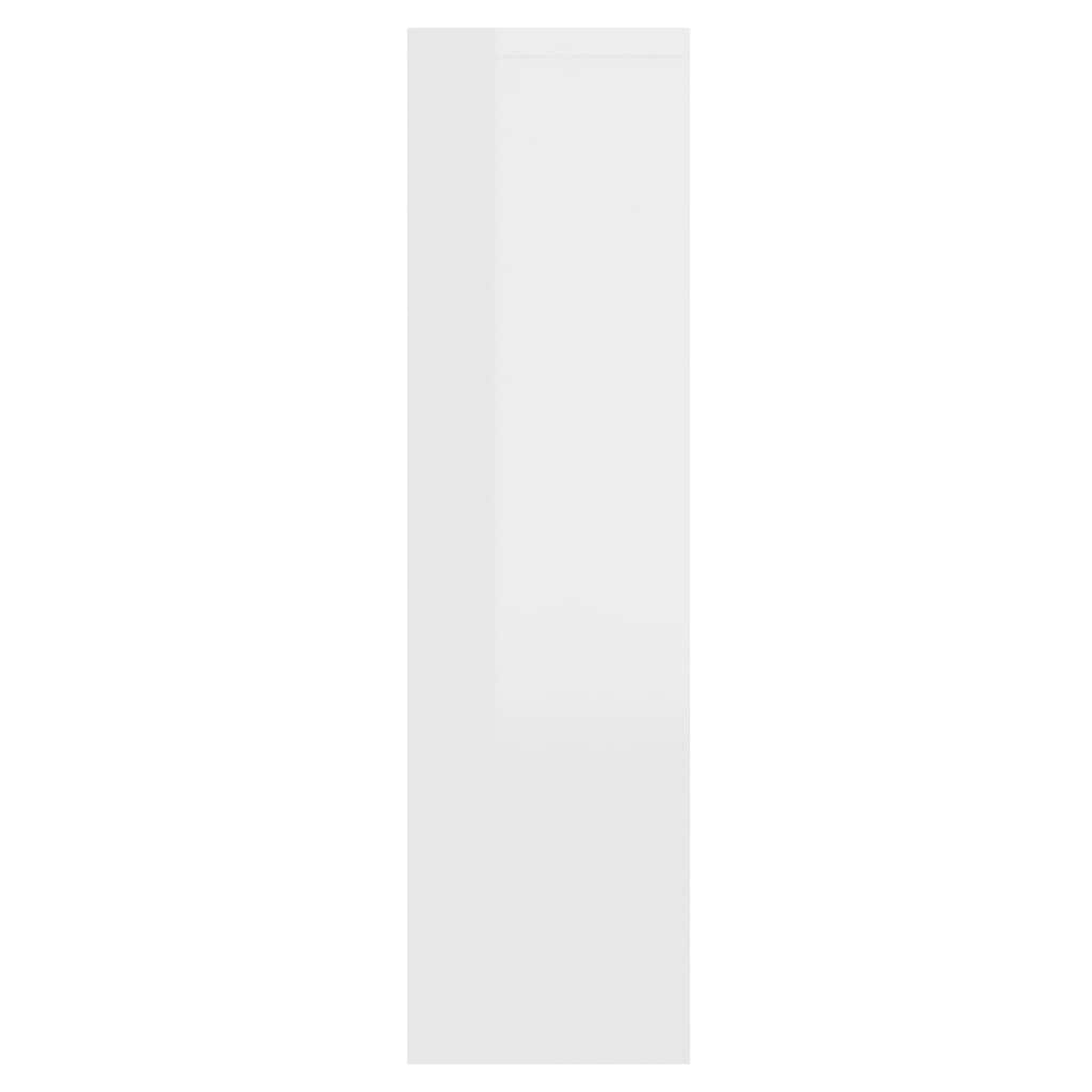 Mueble con espejo y LED blanco brillante 76x15x55 cm
