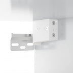 Mueble con espejo y LED blanco brillante 91x15x76,5 cm