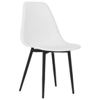 Sillas de comedor 2 unidades blancas PP