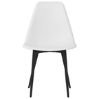 Sillas de comedor 2 unidades blancas PP
