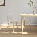 Sillas de comedor 2 unidades transparente PET