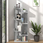 Armario de libros madera contrachapada negro 48x25,5x140 cm