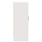 Zapatero de madera contrachapada blanco 60x35x92 cm