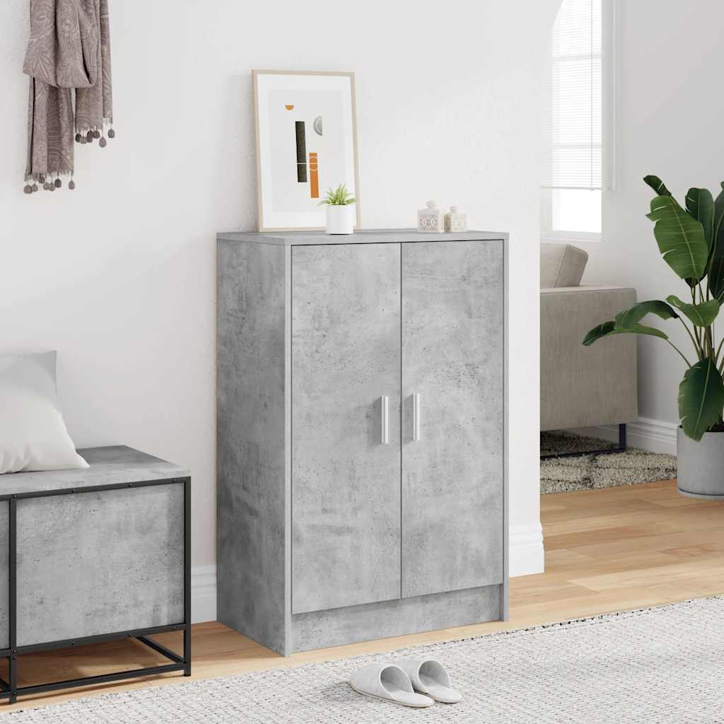 Zapatero de madera contrachapada blanco 60x35x92 cm