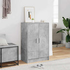 Zapatero de madera contrachapada blanco 60x35x92 cm