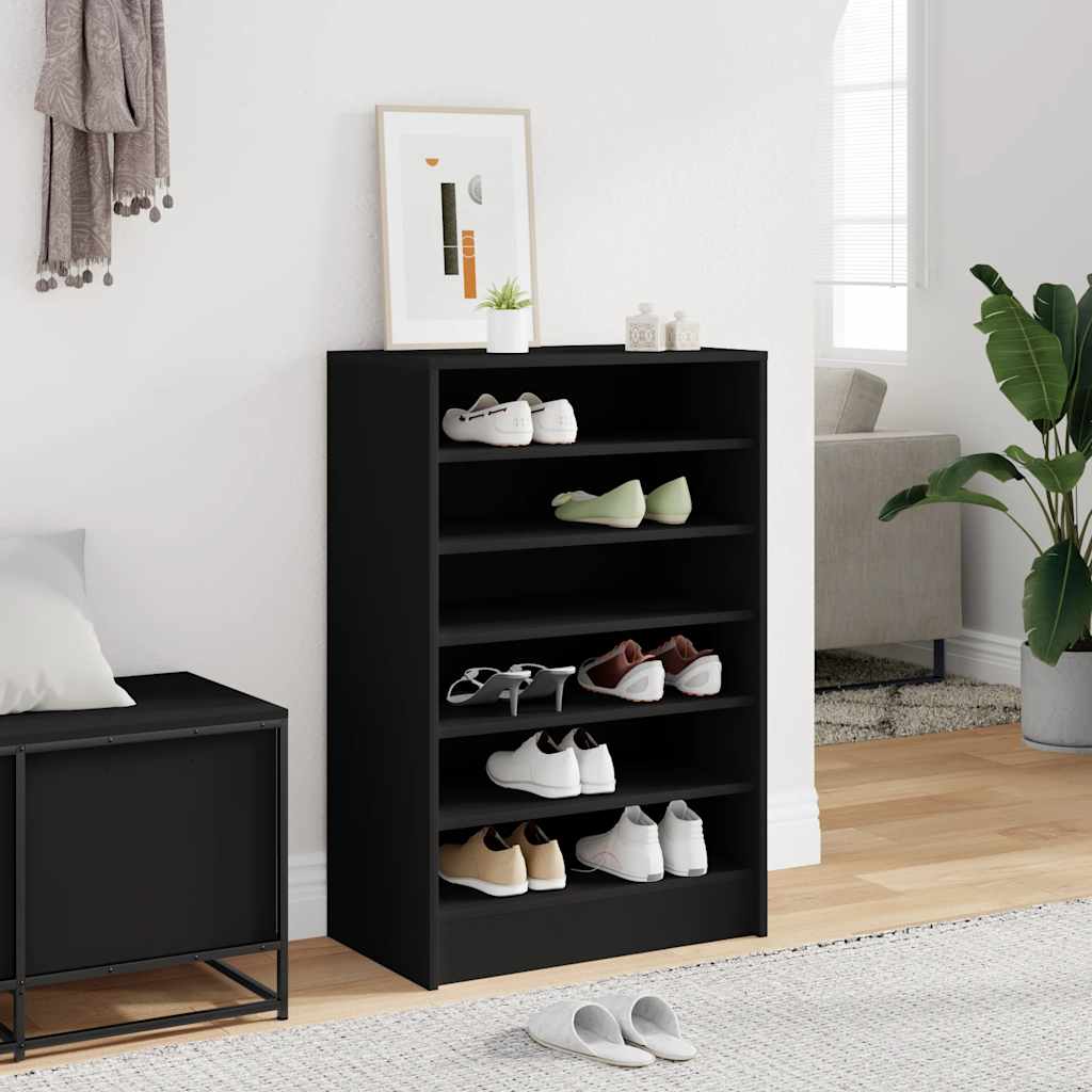Zapatero de madera contrachapada blanco 60x35x92 cm