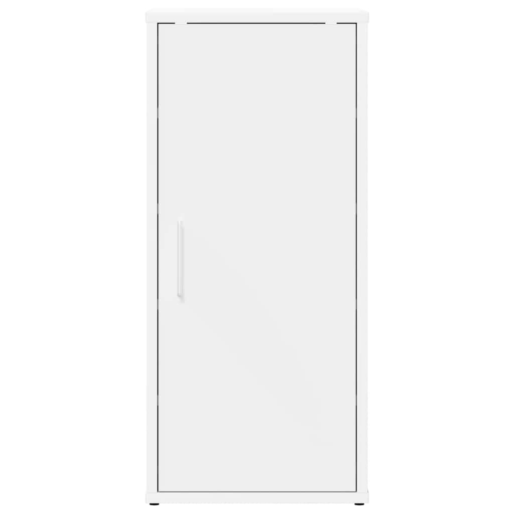 Zapatero de aglomerado blanco 32x35x70 cm