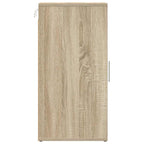 Zapateros 2 uds contrachapado roble Sonoma 32x35x70 cm