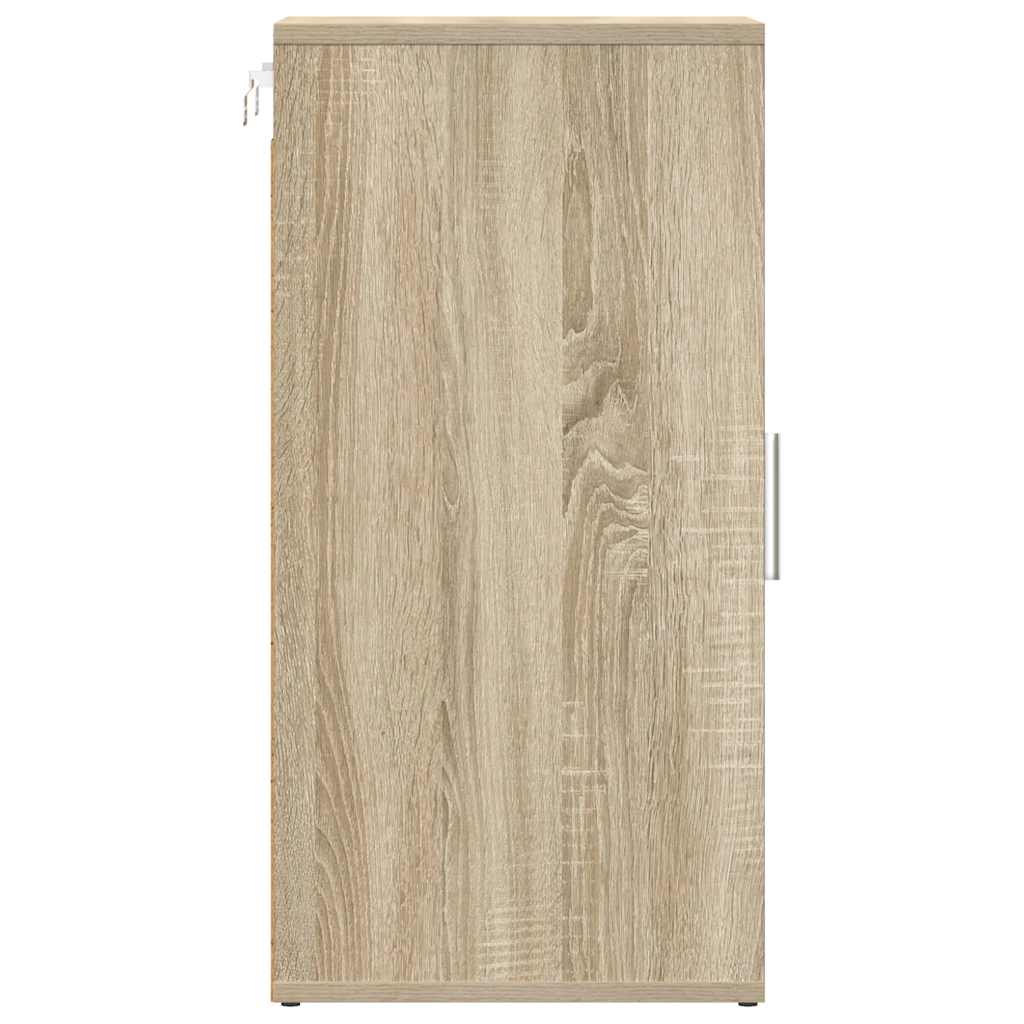 Zapateros 2 uds contrachapado roble Sonoma 32x35x70 cm