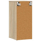 Zapateros 2 uds contrachapado roble Sonoma 32x35x70 cm