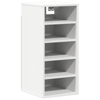 Zapatero de madera contrachapada blanco 31,5x35x70 cm