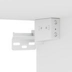 Zapatero de madera contrachapada blanco 31,5x35x70 cm