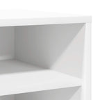 Zapatero de madera contrachapada blanco 31,5x35x70 cm