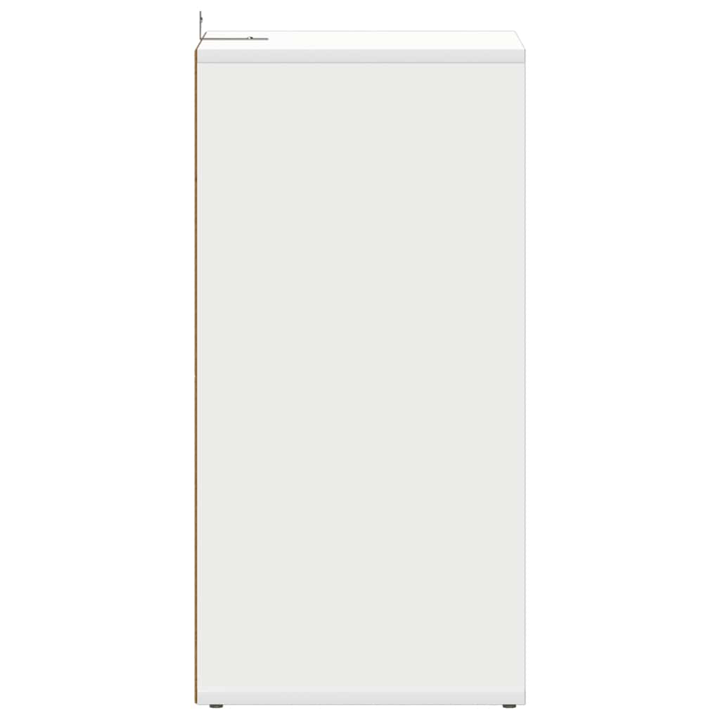 Zapateros 2 uds contrachapada blanco 31,5x35x70 cm