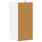 Zapateros 2 uds contrachapada blanco 31,5x35x70 cm