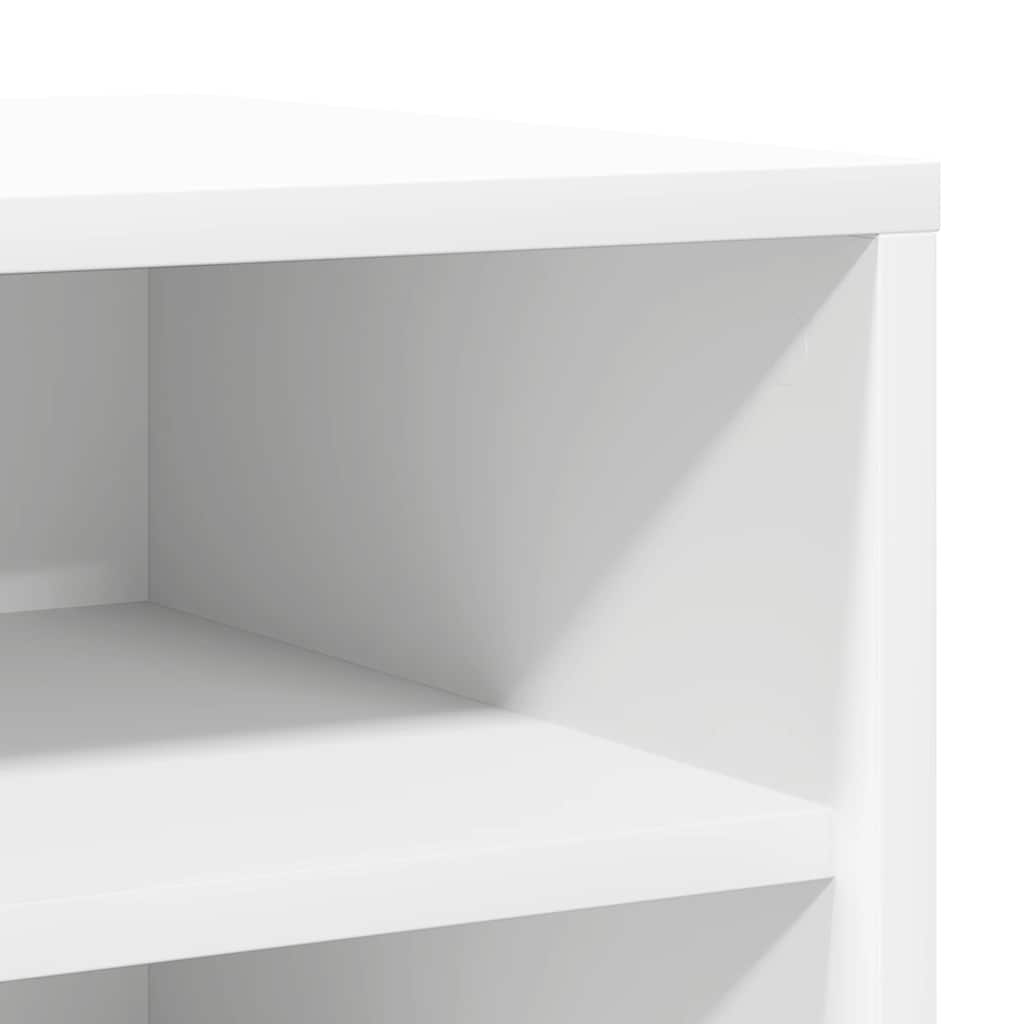 Zapateros 2 uds contrachapada blanco 31,5x35x70 cm