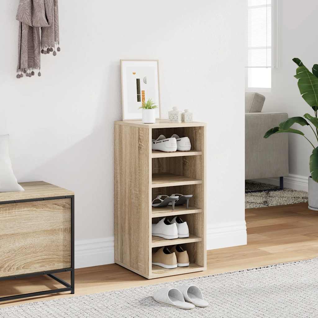 Zapatero de madera contrachapada blanco 31,5x35x70 cm