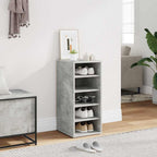 Zapatero de madera contrachapada blanco 31,5x35x70 cm